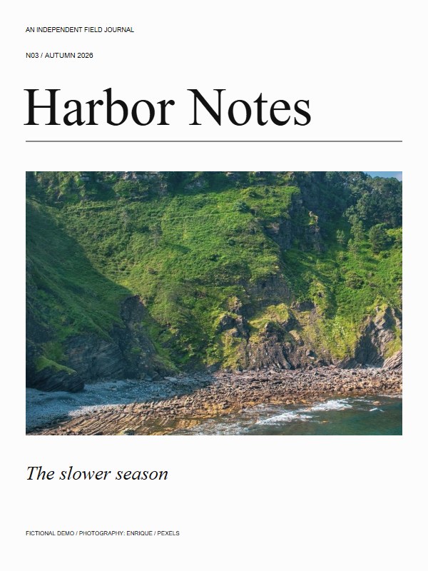 Harbor Notes — Autumn 2026