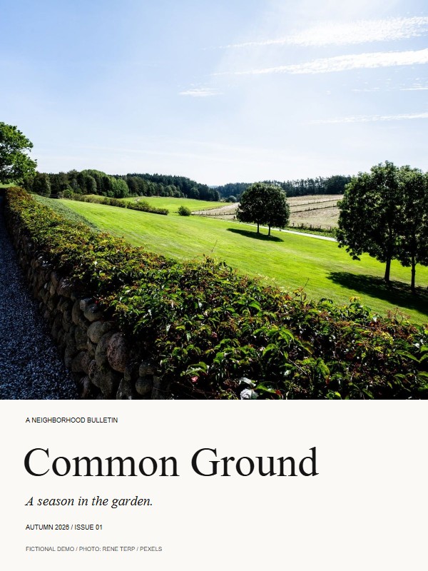 Common Ground — Autumn bulletin