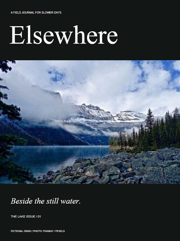 Elsewhere — The lake issue