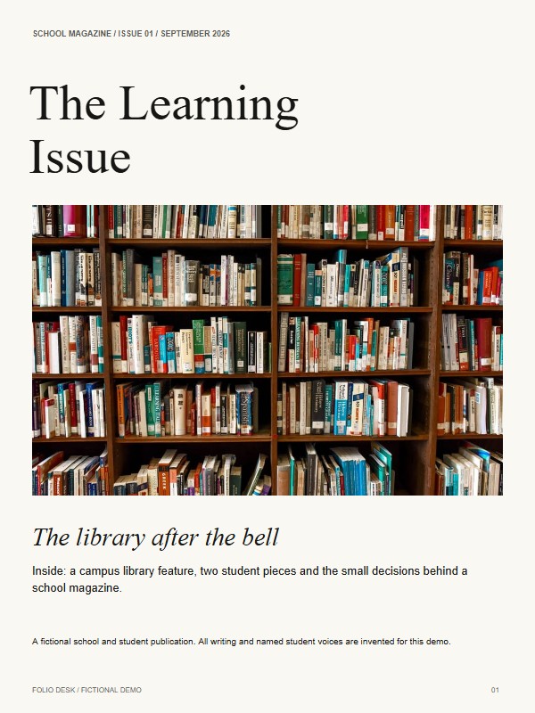 The Learning Issue — School magazine