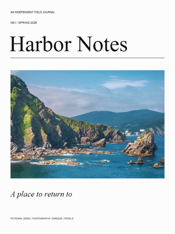 Harbor Notes — Spring 2026