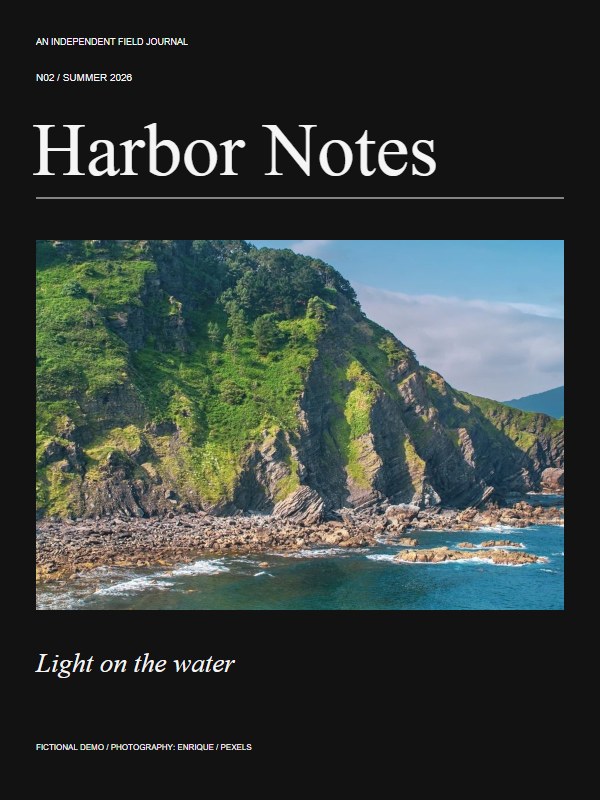 Harbor Notes — Summer 2026